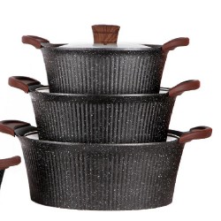 طقم طناجر جرانيت 16قطعة