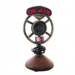 ديكورية على شكل ميكروفون من المعدن 11 * 12 * 23