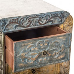 خزانة خشبية صغيرة ملونة 45 * 40 * 80 