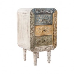 خزانة خشبية صغيرة ملونة 45 * 40 * 80 