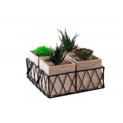 ديكورية نباتات صناعي عدد 4 أحواض 20 * 20 * 19