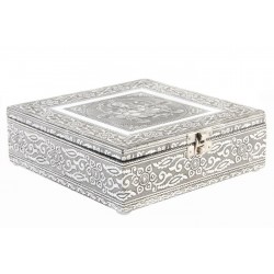 صندوق لون فضي 18 * 18 * 6 