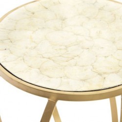 طاولة جانبية لون ذهبي