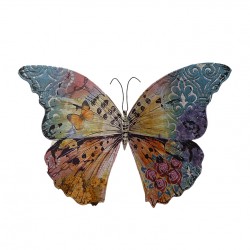 فراشة حائط ديكورية من المعدن 