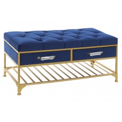 كرسي مخمل مع أدراج 100 * 48 * 49