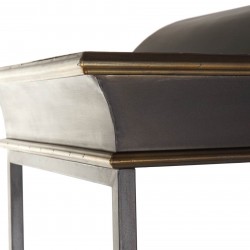 خزانة أرفف من المعدن 206*41*109 لون رمادي داكن