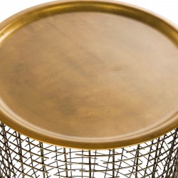 طاولة حديد 48X48X70 عدد 2