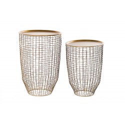 طاولة حديد 48X48X70 عدد 2