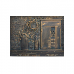 لوحة حائط يكورية ذات تصميم عتيق , قياس  : 60X4X40