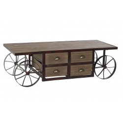 خزانة تلفزيون من الخشب والمعدن 122*46*36