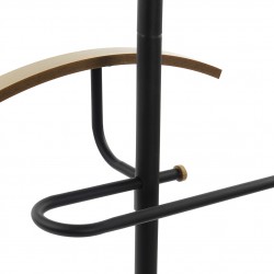 علاقة ملابس من الخشب والمعدن 45.5*30*180