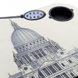 قاعدة للحاسوب المحمول مع  إضاءة 48 * 38 * 7