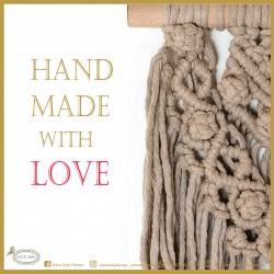 مكرمية جدارية من النسيج قياس 30 * 50 