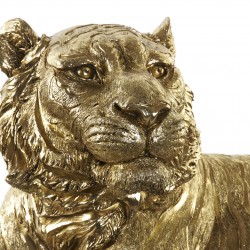 مجسم كبير على شكل نمر لون ذهبي 106*57*44