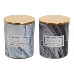 شمع زجاجي عدد 2 قياس 6 * 6 * 7.5 