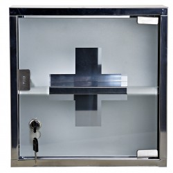 علبة الأسعافات الأولية من المعدن مع مرآة 30*30*12 