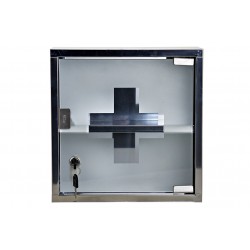 علبة الأسعافات الأولية من المعدن مع مرآة 30*30*12 