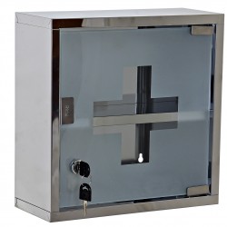 علبة الأسعافات الأولية من المعدن مع مرآة 30*30*12 