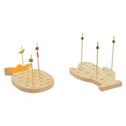 قاعدة خشبية تذوق طعام عدد2 قياس 21 * 18 * 1.5 