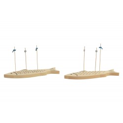 قاعده خشبه لتذوق الطعام عدد2 قياس 27*8.5*14.5