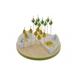 طاوله خشبيه لتذوق الطعام عدد 1  25*25