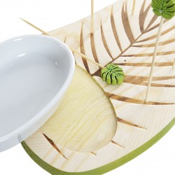 قطعه خشبيه لتذوق الطعام عدد 1 مقاس 22*13*11