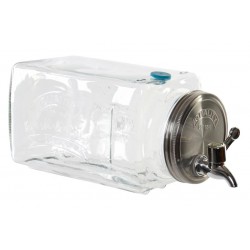 موزع زجاج من المعدن 3 لتر عدد1 مقاس 12*32*14  