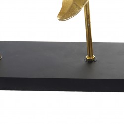 تحفه ديكورية على شكل ( سمكة القرش ) لون ذهبي  مصنوعة من مادة الريزن والمعدن قياس : 50X12X37