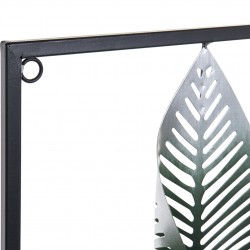 لوحة حائط ديكورية على شكل ( أوراق الشجر ) من المعدن قياس  35X5X75 