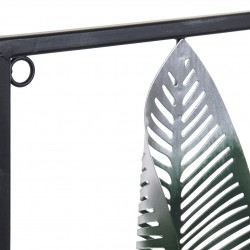 لوحة ديكورية على شكل ( أوراق الشجر ) من المعدن قياس 75X5X50