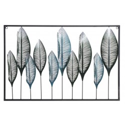 لوحة ديكورية على شكل ( أوراق الشجر ) من المعدن قياس 75X5X50
