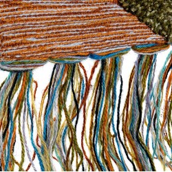 لوحة حائط ديكورية على شكل (منظر طبيعي) منسوجة من القطن , قياس : 80X2X100