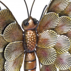 ديكورات حائط معدنية  فراشة عدد 1 مقاس 38X2X40