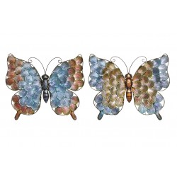 ديكورات حائط معدنية  فراشة عدد 1 مقاس 38X2X40