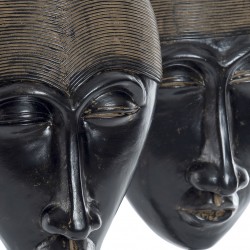 تحفة ديكورية عل شكل ( قناع ) مصنوع من مادة الريزن والمعدن قياس : 16X8X47