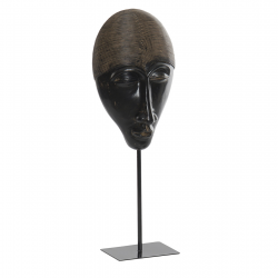 تحفة ديكورية عل شكل ( قناع ) مصنوع من مادة الريزن والمعدن قياس : 16X8X47