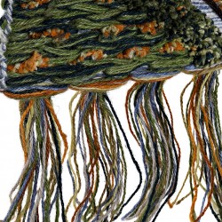 لوحة حائط ديكورية على شكل (منظر طبيعي) منسوجة من القطن , قياس : 80X2X100