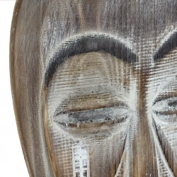 لوحه حائط ديكورية على شكل( قناع ) لون بني , قياس : 21.5X4X35