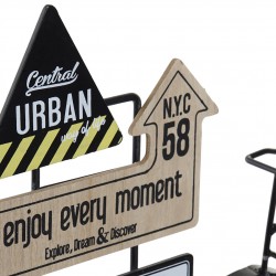 ساعة طاولة ديكورية من الخشب قياس 43,5X5X30