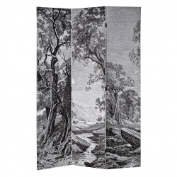 قاطع من القماش قابل للطي , 3 أقسام  , قياس  120X2X180