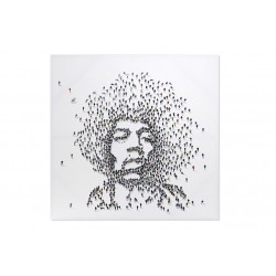 لوحة جدار ديكورية مصنوعة  من القماش وبألوان  الأكريليك 100X5