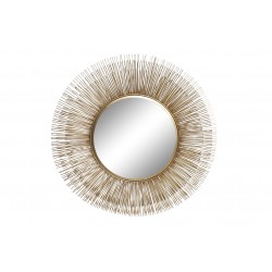 مرآة حائط ديكورية من المعدن قياس  114X12X114