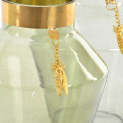 مزهرية من الزجاج و المعدن قياس 14.5 * 14.5 * 18.5 مزهرية من الزجاج و المعدن قياس 14.5 * 14.5 * 18.5