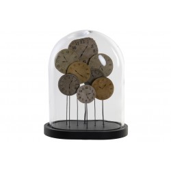 ديكورية من مادة الريزن على شكل مجموعة من الساعات قياس 32 * 18 * 26