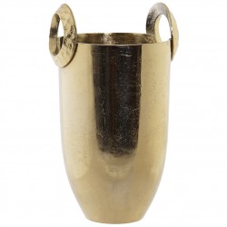 مزهرية ديكورية لون ذهبي قياس  19*18*35