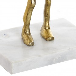 ديكورية من الألمنيوم لون ذهبي قياس 15*10.5*74