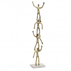 ديكورية من الألمنيوم لون ذهبي قياس 15*10.5*74