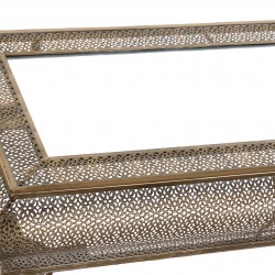 طاولة ( كونسول ) لون ذهبي عتيق من المعدن قياس 75 * 33 * 103 