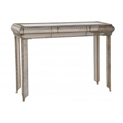 طاولة ( كونسول ) لون ذهبي عتيق من المعدن قياس 75 * 33 * 103 