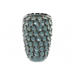 مزهرية ذات لون فيروزي قياس 30.5 * 20 * 20